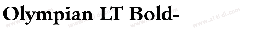 Olympian LT Bold字体转换